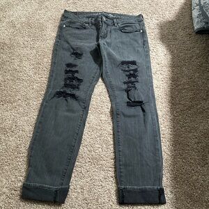 American Eagle grey stretching, skinny jeans size 6